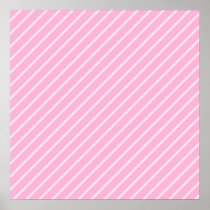 Candy Pink Diagonal Striped Pattern. Print