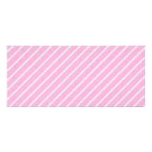 Candy Pink Diagonal Striped Pattern. Personalized Rack Card
