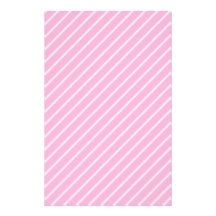 Candy Pink Diagonal Striped Pattern. Customized Stationery
