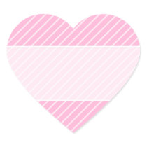 Candy Pink Diagonal Striped Pattern. Stickers