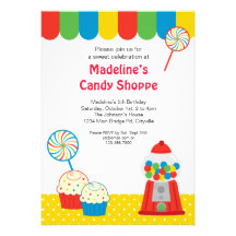 Candy Shoppe Invitation