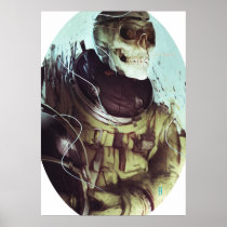 Candy Skull Cosmonaut Posters