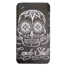 Candy Skull Ipod case Barely There iPod Case