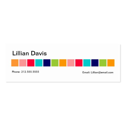 Candy Squares profile card Business Card
