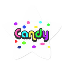 Candy-star sticker