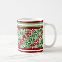 Candy Stripe and Pop Dots Holiday Mug