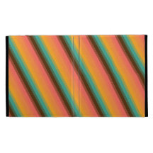 Candy Stripe Summer Teal iPad Folio Cases