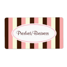 Candy Striped Labels