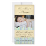 Candy Striped Photo Card: Boy