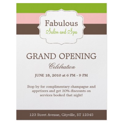 Candy Stripes Flyer Template by berryberrysweet