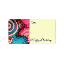 Candy Swirls Address Label