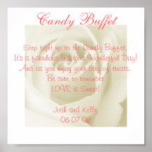 Candy Table Poem Posters