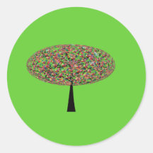 Candy Tree Round Sticker