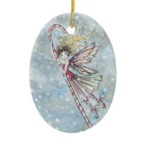 Candycane Fairy Christmas Ornament