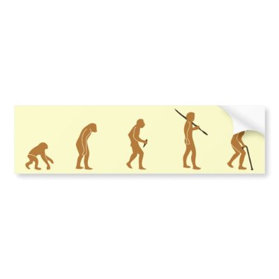Cane Evolution Bumper Sticker by hobble