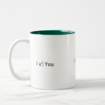 Caneca em dois tons - I like you