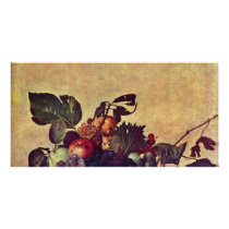 Canestra Di Frutta By Michelangelo Merisi Da Carav Customized Photo Card