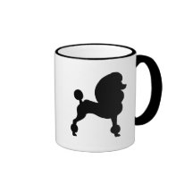 Caniche standard coupé tasse
