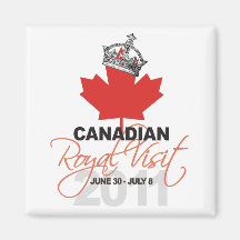 Canidian Royal Visit - William & Kate Wedding Refrigerator Magnets