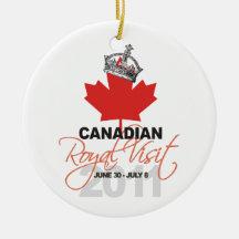 Canidian Royal Visit - William & Kate Wedding Ornament