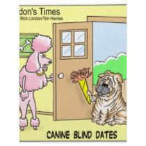 Canine Blind Dates Funny Dog Cartoon Gifts & Tees Full Colour Flyer