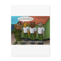 Canine Military Funny Gifts Tees Cards Mugs & More Postcard