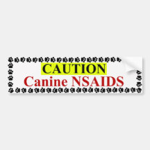 Canine NSAIDS Bumper Sticker