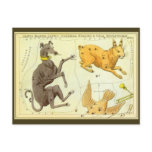 Canis Major, Lepus, Columba Noachi and Caelum Post Card