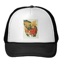 Canna Hybrids - Botanical Art Mesh Hats