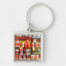 Canned Tomatoes Keychain