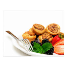 Cannelle Rolls et baies Cartes Postales