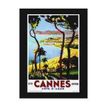 "Cannes, France" Vintage Travel Postcards