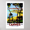 Cannes France Vintage Travel posters