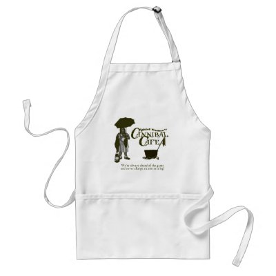 Cannibal Cafe Apron by albinopygmy