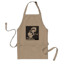 Cannibal Cat Grey Aprons