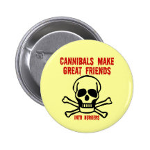 Cannibales drôles badges avec agrafe