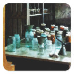 Canning Jars. Ladles and Funnel Square Stickers