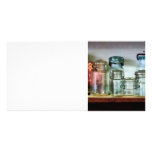 Canning Jars on Shelf Customized Photo Card