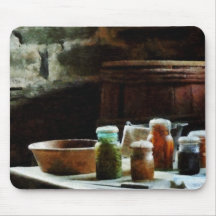 Canning Jars With Colourful Vegetables Mousepads