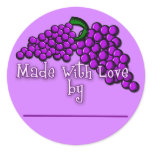 Canning Labels for Grape Jam, Jelly or Preserves stickers