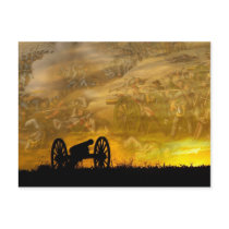 Cannon at sunset, Antietam National Battlefield Post Cards