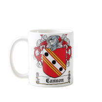 Cannon Family Crest Coffee Mugs