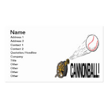 Cannonball Business Card Templates