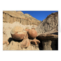 Cannonball COncretions At Theodore Roosevelt NP Greeting Card