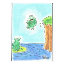 Cannonball Frog Post Card