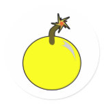 Cannonball Round Shot Bomb Cannon Ball Pirate Round Sticker