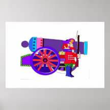 CANNONEER AND HIS GUN PRINT