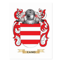 Cano Coat of Arms (Family Crest) Post Cards