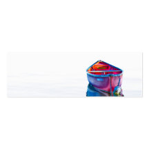 Canoe at end of day Tiny Business Card