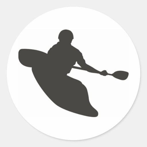 Canoë Autocollants Ronds